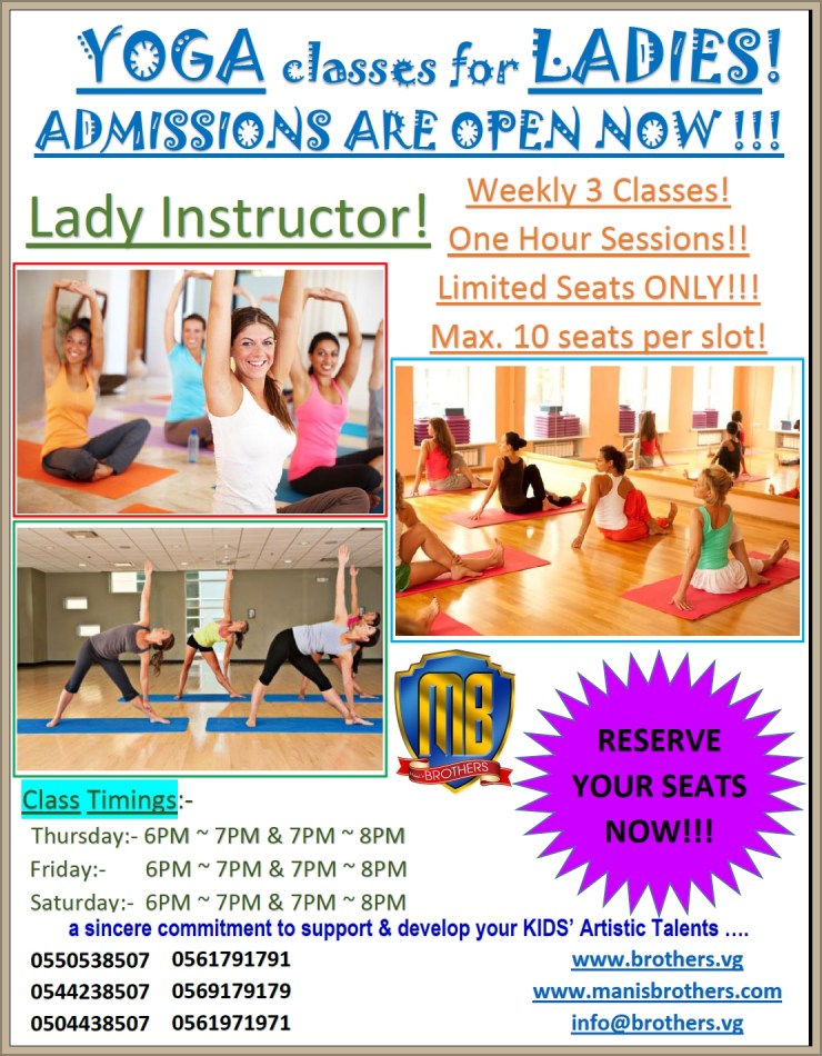 21- YOGA CLASSES FOR LADIES