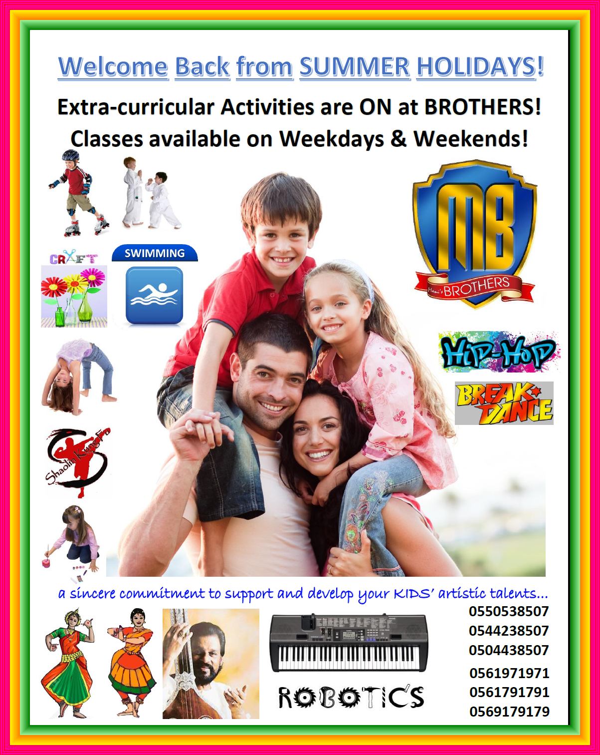 13- welcome back from summer holidays