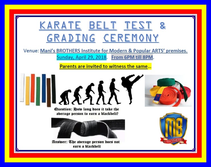 KARATE GRADING APR'18