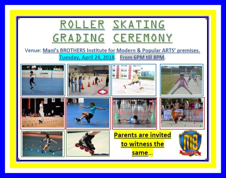 ROLLER SKATING GRADING INVITATION - APR'18