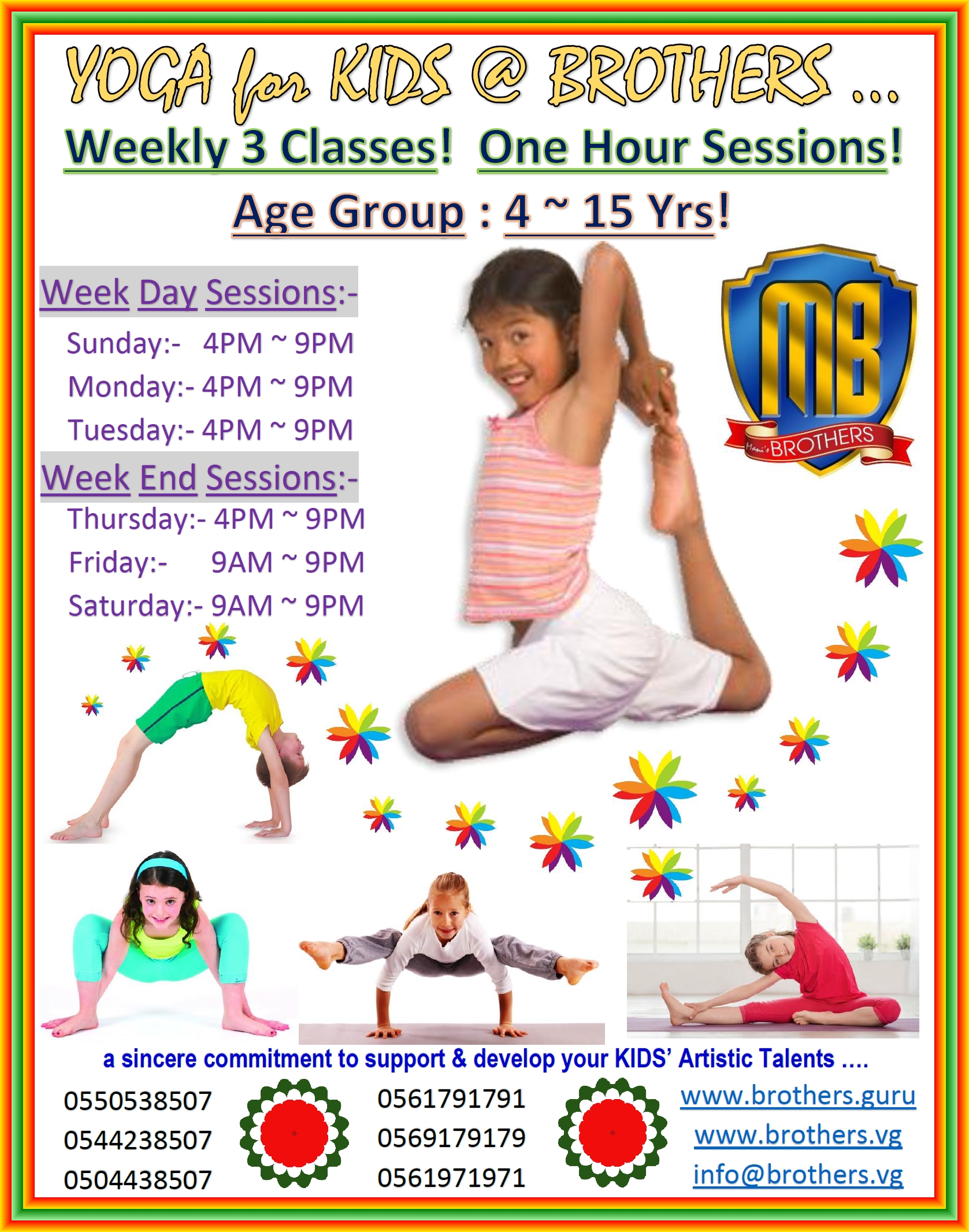 19- YOGA CLASSES @ BROTHERS 2019